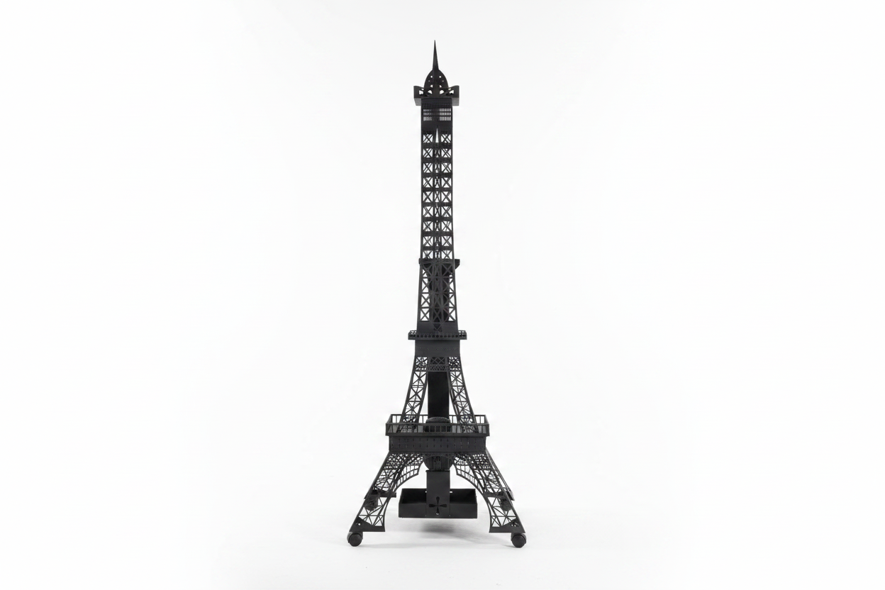 Eiffel Tower Grill - White Studio Background